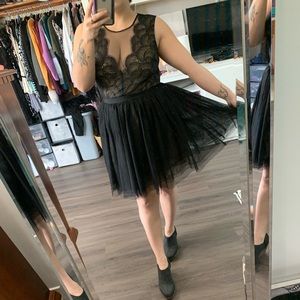 Black Bebe Cocktail Dress